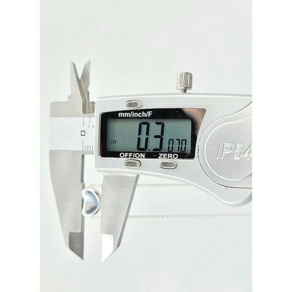 Tiffany Elsa Peretti Sterling Heart Bean Pendant Chain, 18" - Picture 9 of 10